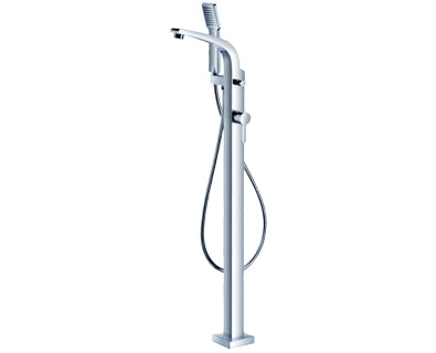 Arc Freestanding Tub Filler - Hand Shower