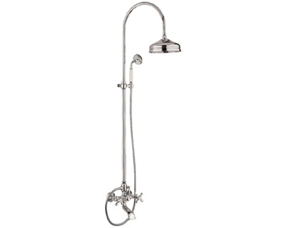 Belle Epoque Tub and Shower Column - Chrome Finish