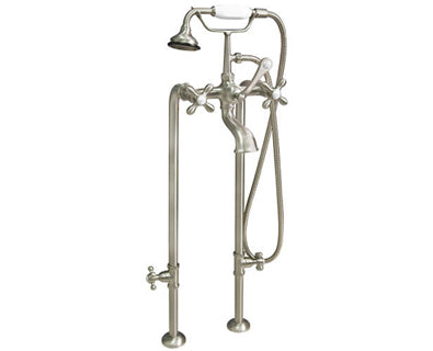 British Freestanding Tub Faucet - Shutoff Valves