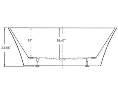 Malibu Tub Specs Front