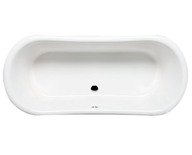 White Freestanding Tub - Center Drain 