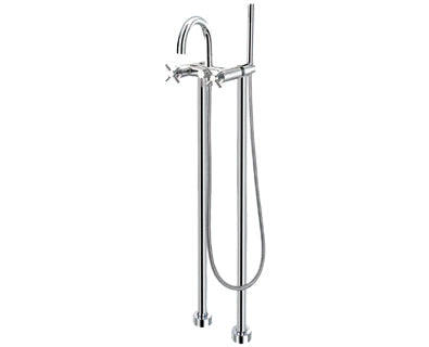 Modern Freestanding Bath Faucet - Hand Shower