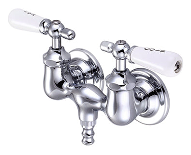 Clawfoot Tub Faucet with Spigot Spout - Lever Handles