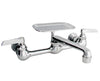 Chrome Wall Mount Kitchen Faucet - Soap Dish