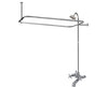 2400 Clawfoot Tub Kit with Shower Rod