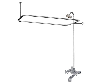 2400 Clawfoot Tub Kit with Shower Rod