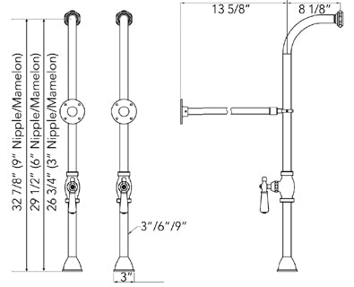 Faucet Supply Line Specs - Shutoffs