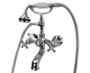 Tub Mount Faucet with Hand Shower - Cross Handles