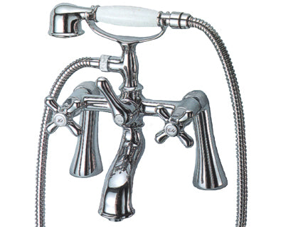 Tub Faucet with Hand Shower - Deck Mount