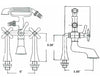 Classic Deck Mount Faucet Specs