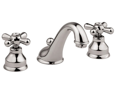 Classic Widespread Sink Faucet - Metal Cross Handles