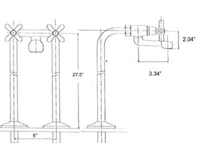 Euro Freestanding Faucet Specs