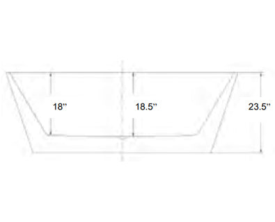 Bali Tub Specs Front