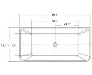 Bali Tub Specs Front