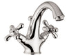 Mozart Single Hole Faucet - Metal Cross Handles