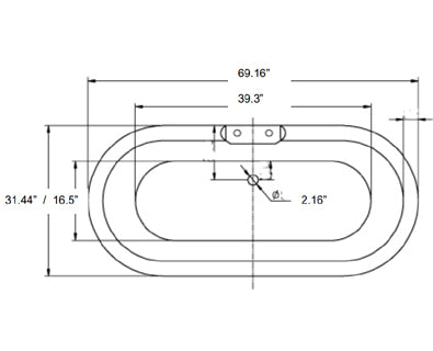 Edwardian Tub Specs Top