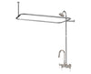 Goooseneck Clawfoot Tub and Shower Set - Lever Handles 