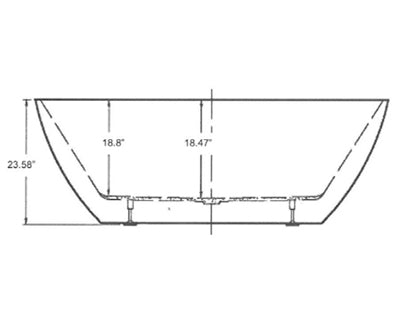Maui Tub Specs Front
