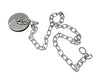 Metal Plug and Chain Stop -  Chrome