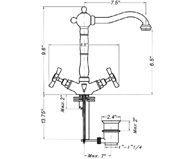 Mozart Single Hole Faucet Specs