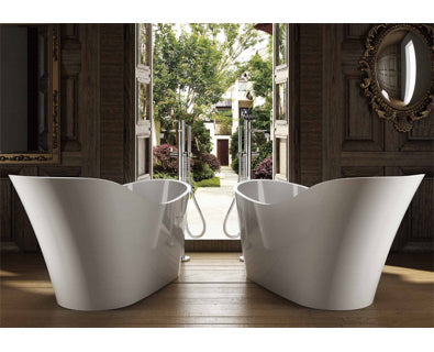 Napa Freestanding Slipper Baths - White Acrylic