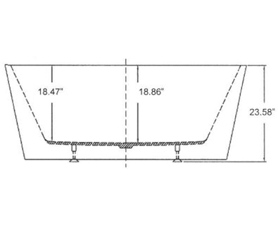 Orient Tub Specs Front