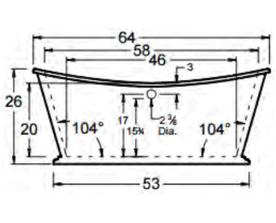 Sawyer 64 Tub Specs