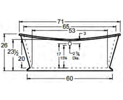 Sawyer 71 Tub Specs