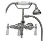 Clawfoot Tub Faucet with Spigot Style Spout - Lever Handles