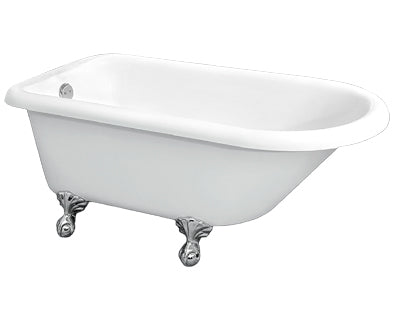 60" Victorian Clawfoot Tub - White
